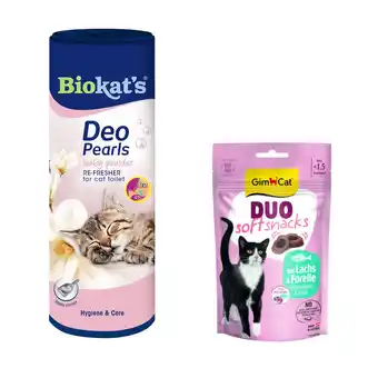 Zooplus 700 g Biokat's Active Pearls kattengrit + GimCat Duo Soft Snacks 50 g Zalm & Forel gratis! aanbieding