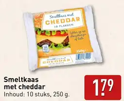 ALDI Smeltkaas met cheddar aanbieding