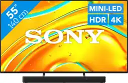 Coolblue Sony Bravia 5 55 XR Mini-led (2025) + Sony HT-S2000 Zwart aanbieding