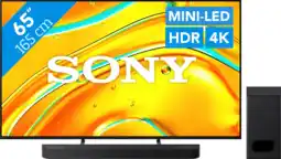 Coolblue Sony Bravia 5 65 XR Mini-led (2025) + Sony Bravia Theatre Bar 6 Zwart aanbieding