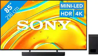 Coolblue Sony Bravia 5 85 XR Mini-led (2025) + Sony Bravia Theatre Bar 6 Zwart aanbieding