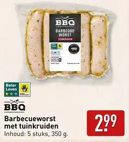 ALDI Barbecueworst met tuinkruiden aanbieding