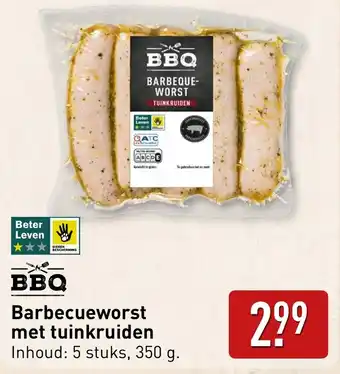 ALDI Barbecueworst met tuinkruiden aanbieding