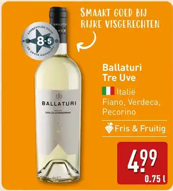 ALDI Ballaturi Tre Uve aanbieding