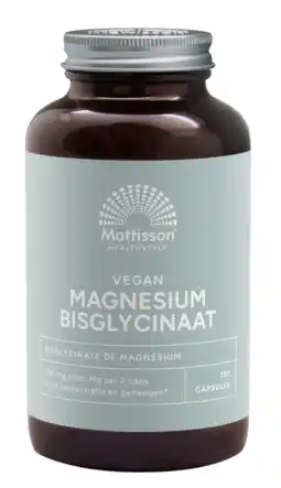 De Online Drogist Mattisson HealthStyle Magnesium Bisglycinaat 150mg Capsules 120CP aanbieding