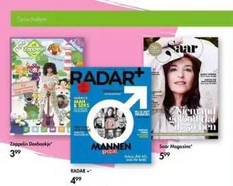 The Read Shop Zappelin Doeboekje*, Radar +* Of Saar Magazine* aanbieding