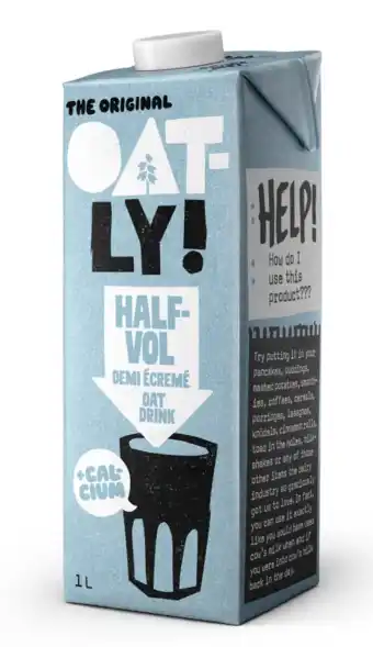 De Online Drogist Oatly Haverdrank Calcium Halfvol 1LT aanbieding