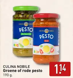 ALDI Groene of rode pesto aanbieding