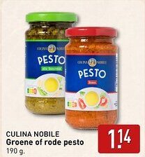 ALDI Groene of rode pesto aanbieding
