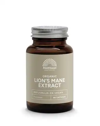 De Online Drogist Mattisson HealthStyle Lion's Mane Extract Capsules 60CP aanbieding