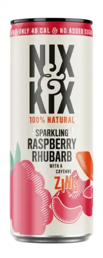 De Online Drogist Nix and Kix Raspberry Rhubarb 250ML aanbieding