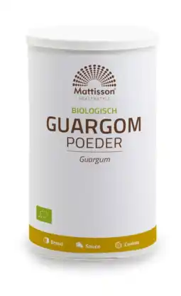 De Online Drogist Mattisson HealthStyle Biologisch Guargom Poeder 275GR aanbieding