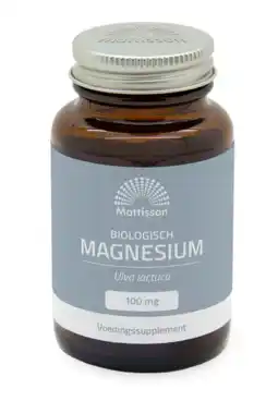 De Online Drogist Mattisson HealthStyle Biologisch Magnesium Capsules 60CP aanbieding