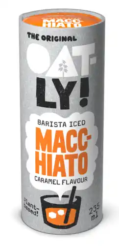 De Online Drogist Oatly Barista Iced Macchiato Caramel Flavour 235ML aanbieding