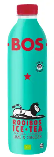 De Online Drogist BOS Rooibos Ice Tea Lime & Ginger 1LT aanbieding
