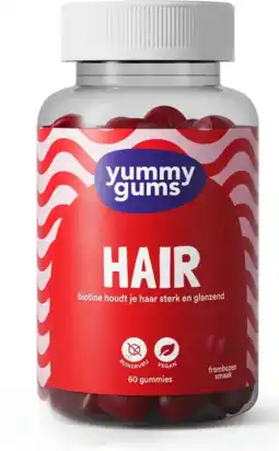 De Online Drogist Yummygums Hair Gummies 60ST aanbieding