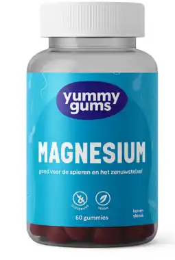 De Online Drogist Yummygums Magnesium Gummies 60ST aanbieding