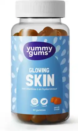 De Online Drogist Yummygums Glowing Skin Gummies 60ST aanbieding