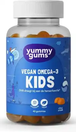 De Online Drogist Yummygums Vegan Omega-3 Kids Gummies 45ST aanbieding