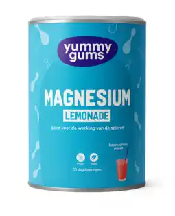De Online Drogist Yummygums Magnesium Lemonade 240GR aanbieding