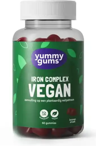 De Online Drogist Yummygums Iron Complex Vegan Gummies 60ST aanbieding