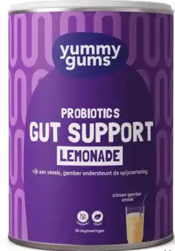De Online Drogist Yummygums Probiotics Gut Support Lemonade 240GR aanbieding