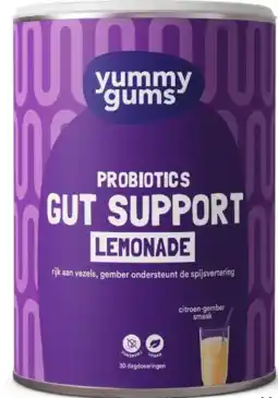 De Online Drogist Yummygums Probiotics Gut Support Lemonade 240GR aanbieding
