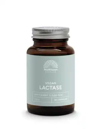 De Online Drogist Mattisson HealthStyle Lactase OptiFerm 3000 FCC Capsules 90CP aanbieding