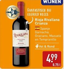 ALDI Rioja Rivallana Crianza aanbieding