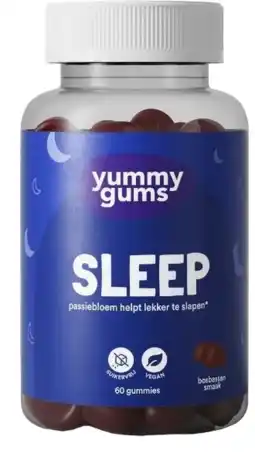 De Online Drogist Yummygums Sleep Gummies 60ST aanbieding