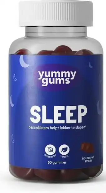 De Online Drogist Yummygums Sleep Gummies 60ST aanbieding