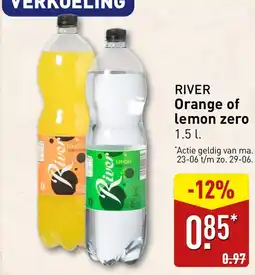 ALDI River orange of lemon zero aanbieding