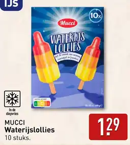 ALDI Mucci waterijslollies aanbieding