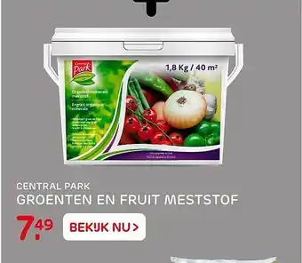 Praxis Tuincentrum Central Park Groenten En Fruit Meststof aanbieding