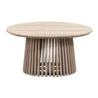 Leen Bakker Bijzettafel Saône - acacia/greywash - 35xØ70 cm aanbieding