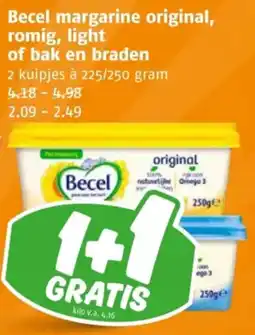 Poiesz Becel margarine original, romig, light of bak en braden aanbieding