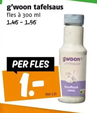 Poiesz G'woon tafelsaus aanbieding