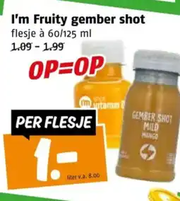 Poiesz I'm Fruity gember shot aanbieding