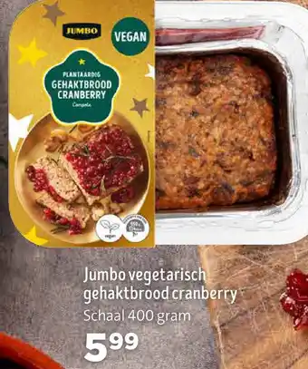 Jumbo Jumbo vegetarisch gehaktbrood cranberry aanbieding