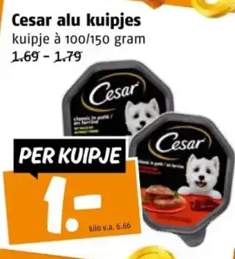 Poiesz Cesar alu kuipjes aanbieding