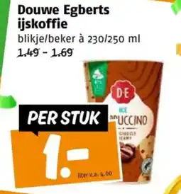 Poiesz Douwe Egberts ijskoffie aanbieding