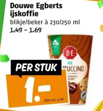 Poiesz Douwe Egberts ijskoffie aanbieding