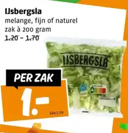 Poiesz IJsbergsla aanbieding