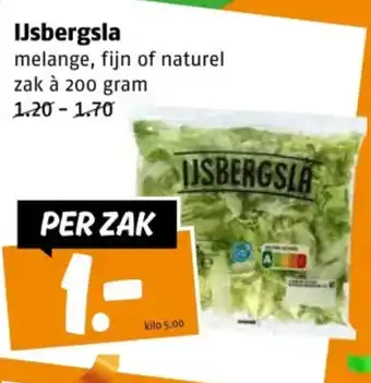 Poiesz IJsbergsla aanbieding