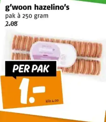 Poiesz G'woon hazelino's aanbieding