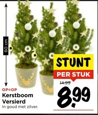 Vomar Voordeelmarkt Kerstboom Versierd aanbieding