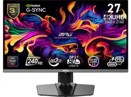 MediaMarkt MSI Mpg 272urx Qd-oled - 26.5 Inch 3840 X 2160 (ultra Hd 4k) 0.03 Ms 240 Hz aanbieding