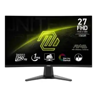 MediaMarkt MSI Mag 27c6x - 27 Inch 1920 X 1080 (full Hd) 1 Ms 250 Hz aanbieding