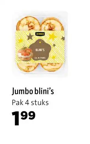 Jumbo Jumbo blini's aanbieding