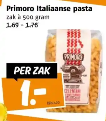 Poiesz Primoro Italiaanse pasta aanbieding